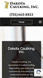 Mobile Screenshot of dakotacaulking.com